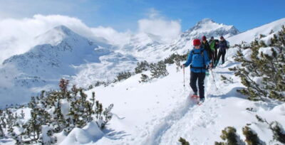 Easy snowshoeing Pirin National Park & thermal spa