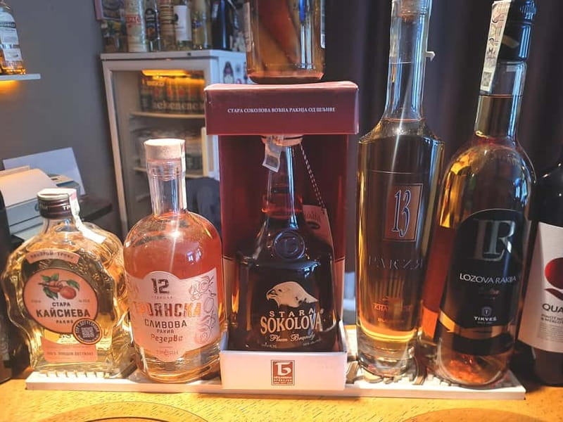 Bulgarian Premium Aged Rakia, Cold Cuts and Pickles Tasting - Aged Rakia in Sofia, steps from Serdika Metro