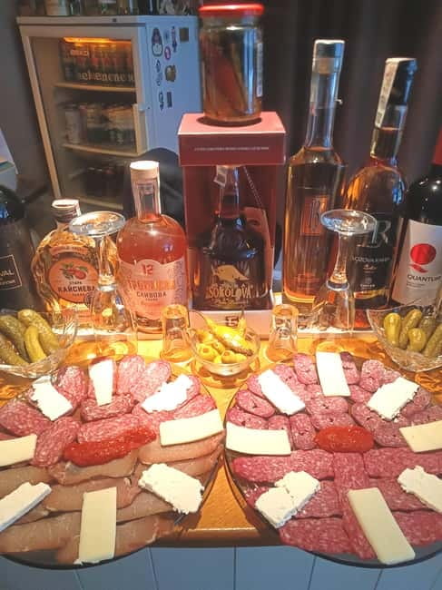 Bulgarian Premium Aged Rakia, Cold Cuts and Pickles Tasting - Finding the Secret Address without stress