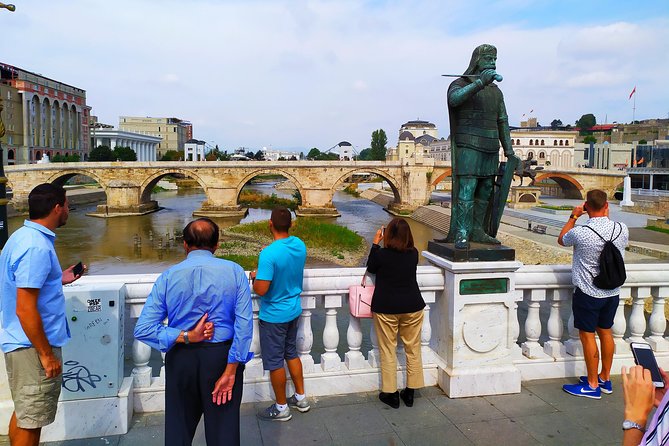 Day tour to Skopje, North Macedonia - Small Group - Stone Bridge and the Vardar River walk