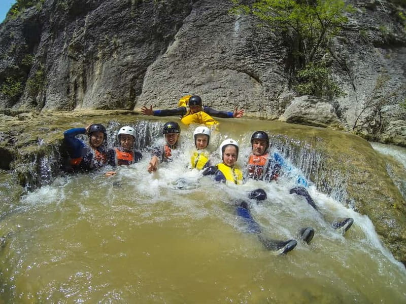 Emen: Canyoning at Negovanka Gorge w/ Optional Free Camping - The Main Event: Rappelling Momin Skok Waterfall (14 Meters)