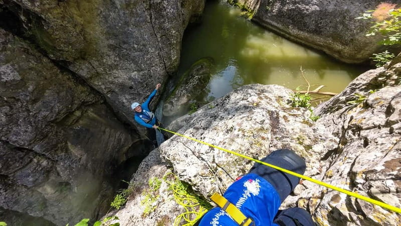 Emen: Canyoning at Negovanka Gorge w/ Optional Free Camping - Beyond the First Drop: Jumps, Rope Descents, and a Natural Water Slide