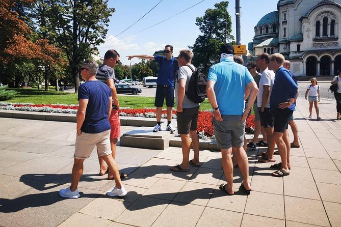 Guided Walking Tour of Sofia - Ivan Vazov National Theater to St. Sofia Church: start with icons, get instant context