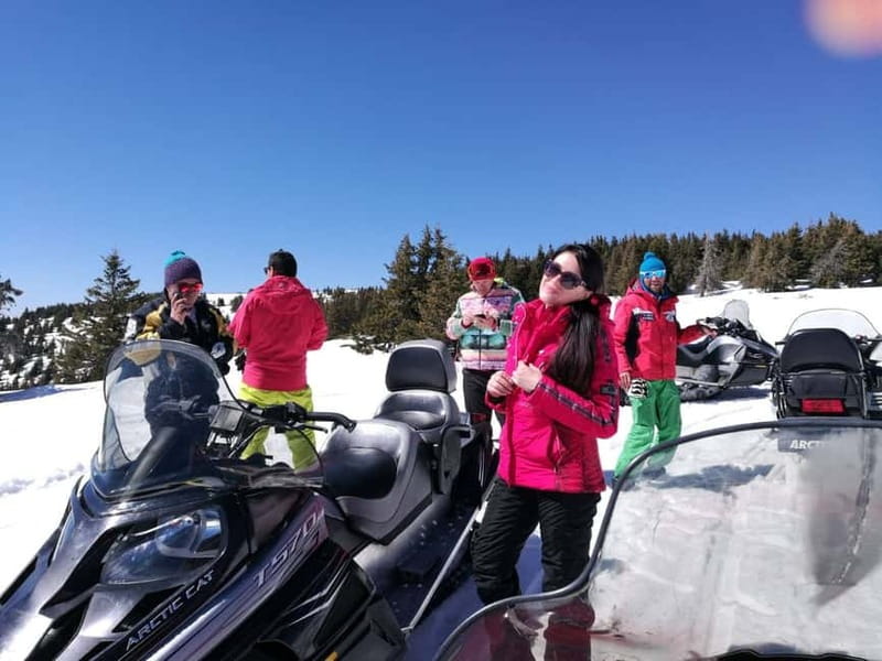 Pamporovo Perelik Peak: Superb Snowmobile Safari - Starting at Prevala, then aiming for Perelik views