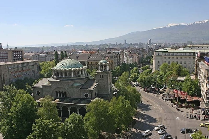 Sofia by Night: Panoramic City Tour and Folklore Dinner - Presidency and Council of Ministers: Big Buildings, Big Presence