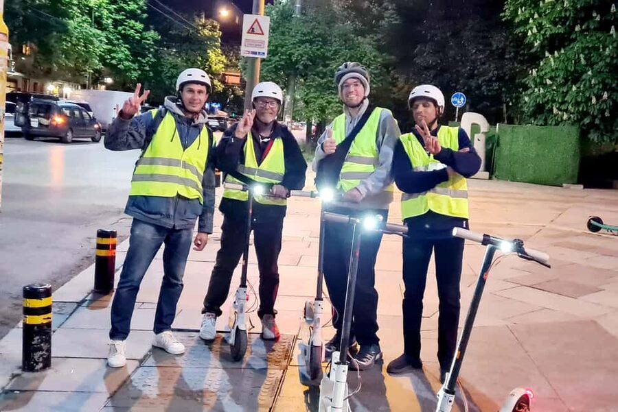 Sofia: Electric Scooter Guided Tour - From Crystal Garden to the Big Icons and their stories