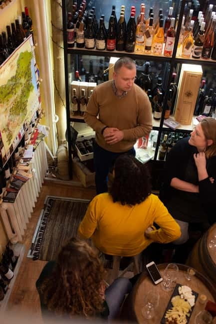 Sofia: Wine & Cheese Tasting Experience - Tempus Vini in Sofia Center: A cozy shop tasting, not a big production