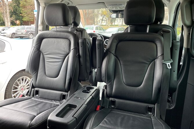 Transfer from the Sofia Airport to your hotel in Sofia by VIP Mercedes V class - The ride itself: comfort details that matter after a flight